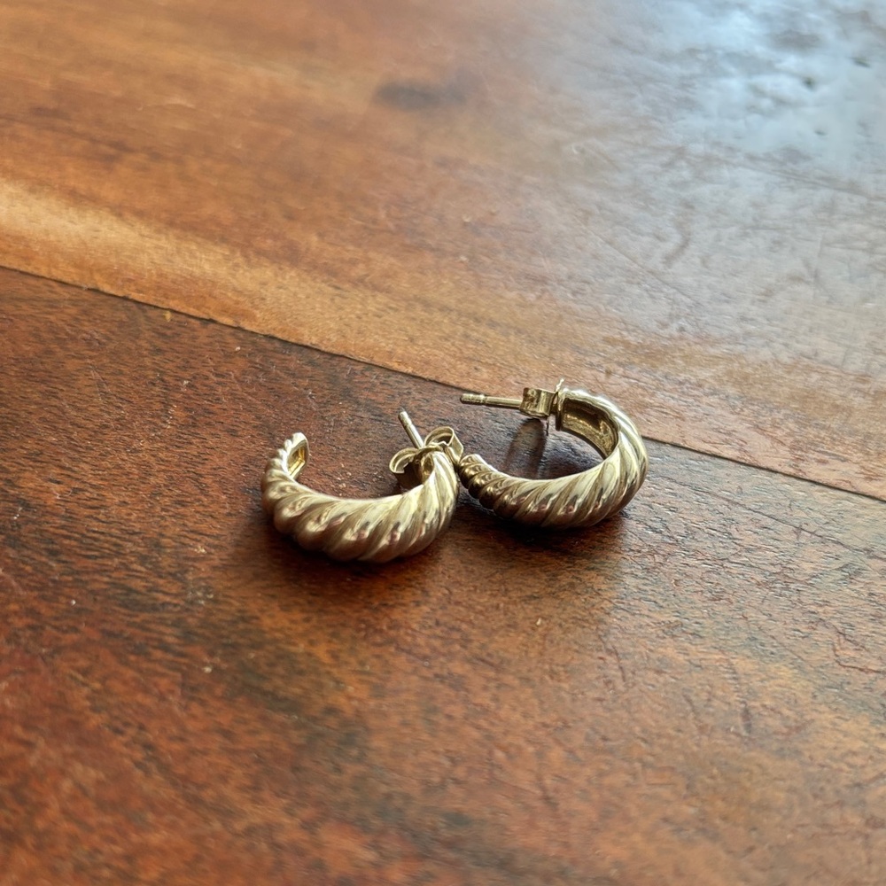 Mejuri croissant silver hoops